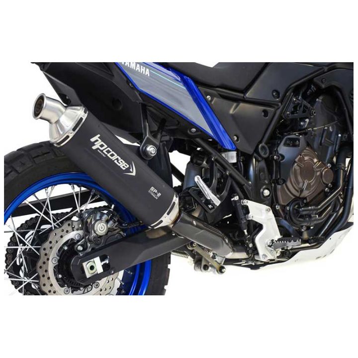 Silencieux bas titane noir SP2 HP CORSE - Normes Euro4 et Euro5 - YAMAHA 700 TENERE 2025-