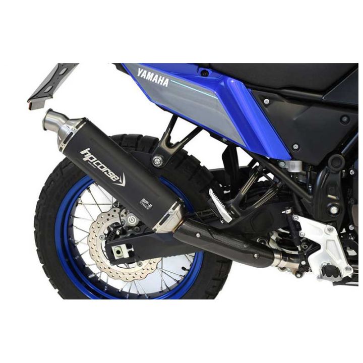Silencieux bas titane noir SP2 HP CORSE - Normes Euro4 et Euro5 - YAMAHA 700 TENERE 2025-