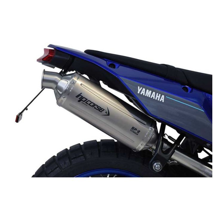 Silencieux haut court titane SP2 HP CORSE - Normes Euro4 et Euro5 - YAMAHA 700 TENERE 2025-