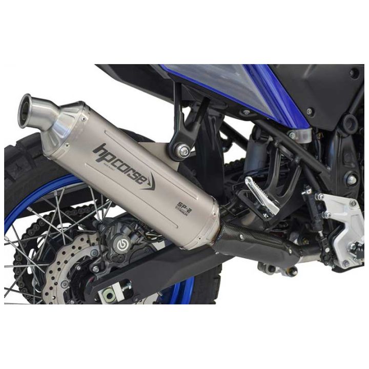 Silencieux bas titane SP2 HP CORSE - Normes Euro4 et Euro5 - YAMAHA 700 TENERE 2025-