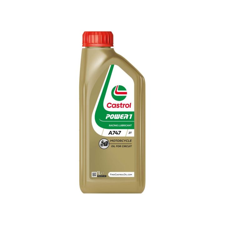 CASTROL - Huile moteur 2T Power A747à base de ricin - 1 Litre