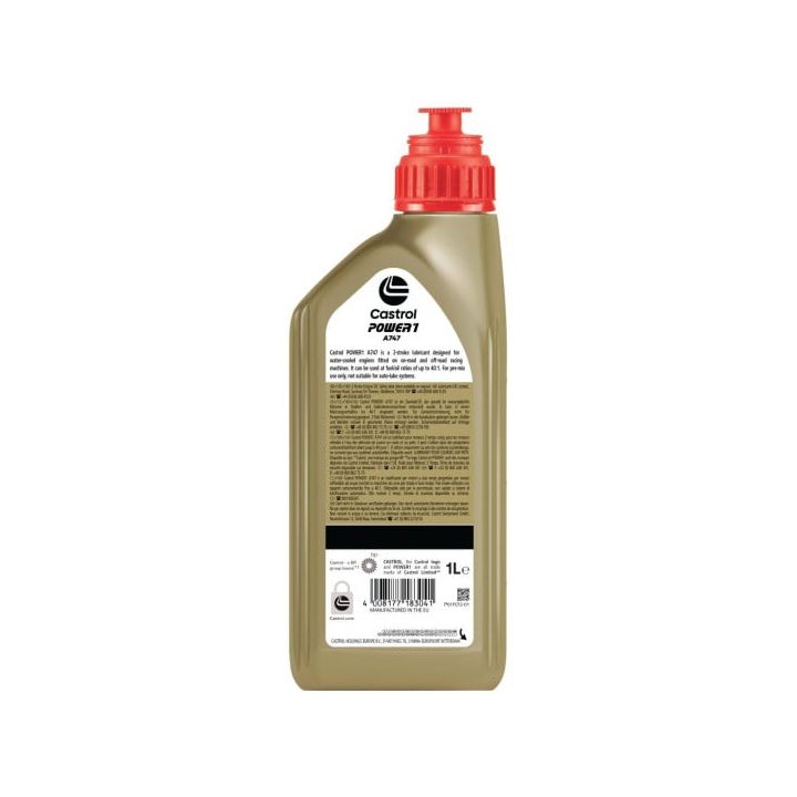CASTROL - Huile moteur 2T Power A747à base de ricin - 1 Litre