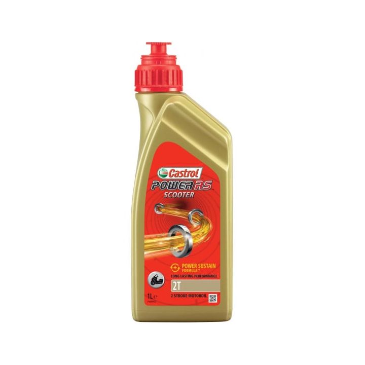 CASTROL - Huile moteur 2T Power RS Scooter - 1 Litre