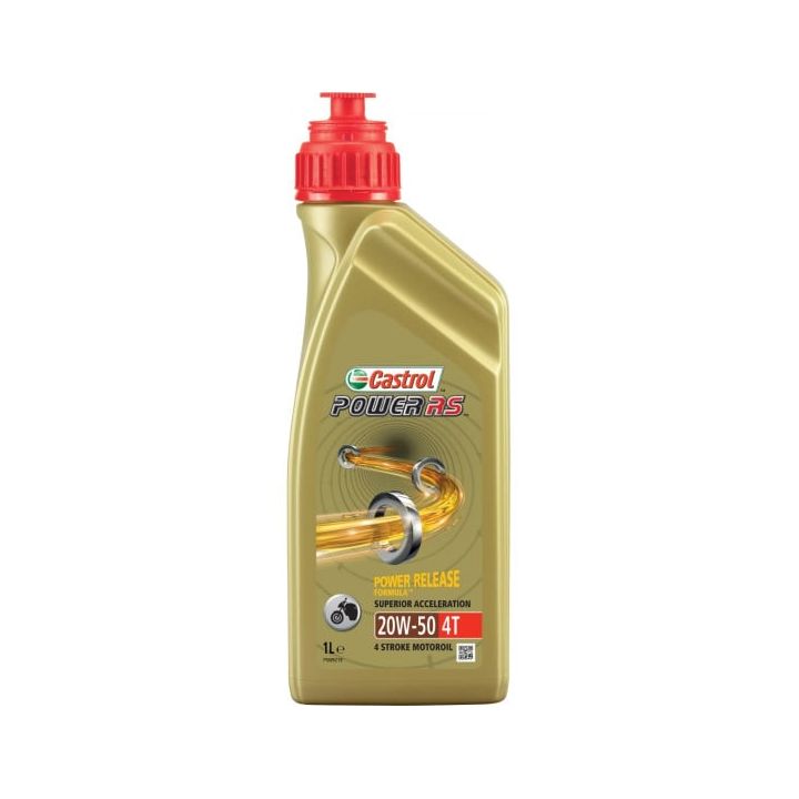 CASTROL - Huile moteur 4T Power RS 20W50 - 1 Litre