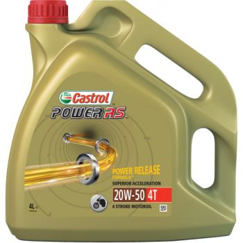 CASTROL - Huile moteur 4T Power RS 20W50 - 4 Litres