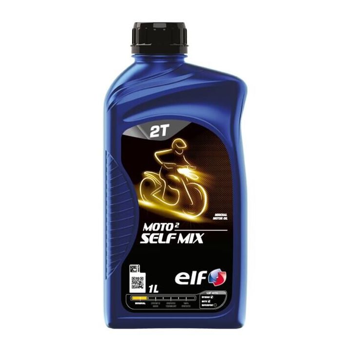 ELF - Huile moteur minérale 2T MOTO 2 SELF MIX ADV - 1 litre
