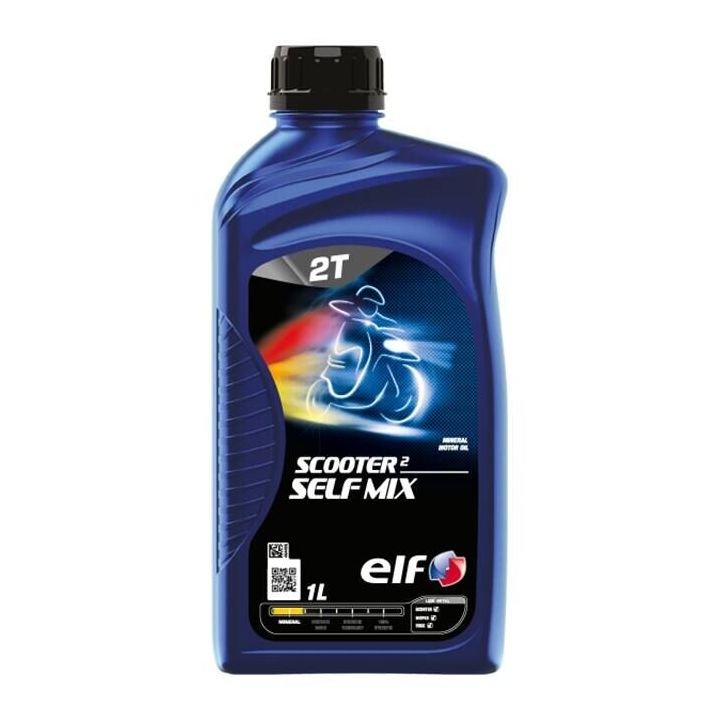 ELF - Huile moteur minérale 2T SCOOTER 2 SELF MIX ADV - 1 litre