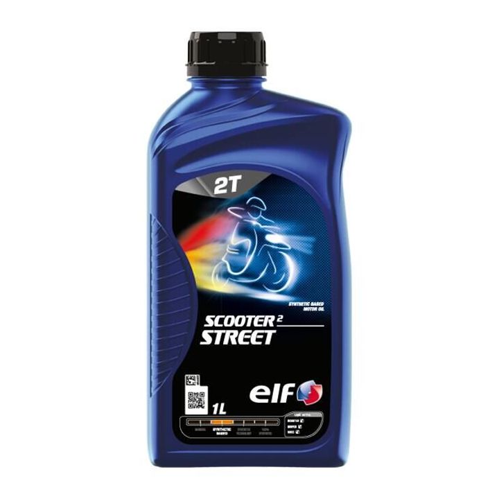 ELF - Huile moteur synthétique 2T SCOOTER 2 STREET - 1 litre