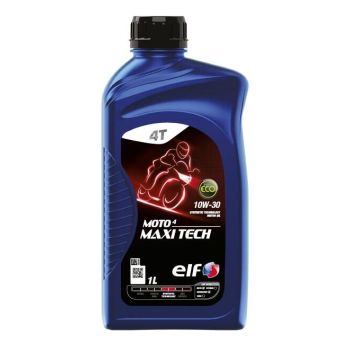 ELF - Huile moteur synthétique 4T 10W30 MOTO 4 MAXI TECH - 1 litre