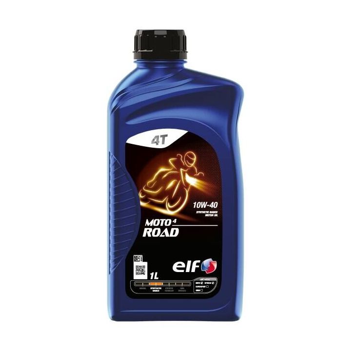 ELF - Huile moteur synthétique 4T 10W40 MOTO 4 ROAD - 1 litre