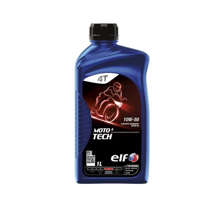 ELF - Huile moteur synthétique 4T 10W50 MOTO 4 TECH - 1 litre