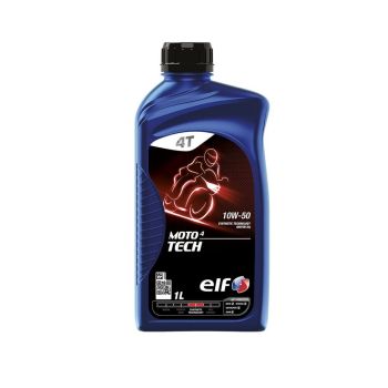 ELF - Huile moteur synthétique 4T 10W50 MOTO 4 TECH - 1 litre ELF - Huile moteur synthétique 4T 10W50 MOTO 4 TECH - 1 litre