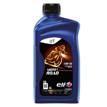 ELF - Huile moteur synthétique 4T 15W50 MOTO 4 ROAD - 1 litre