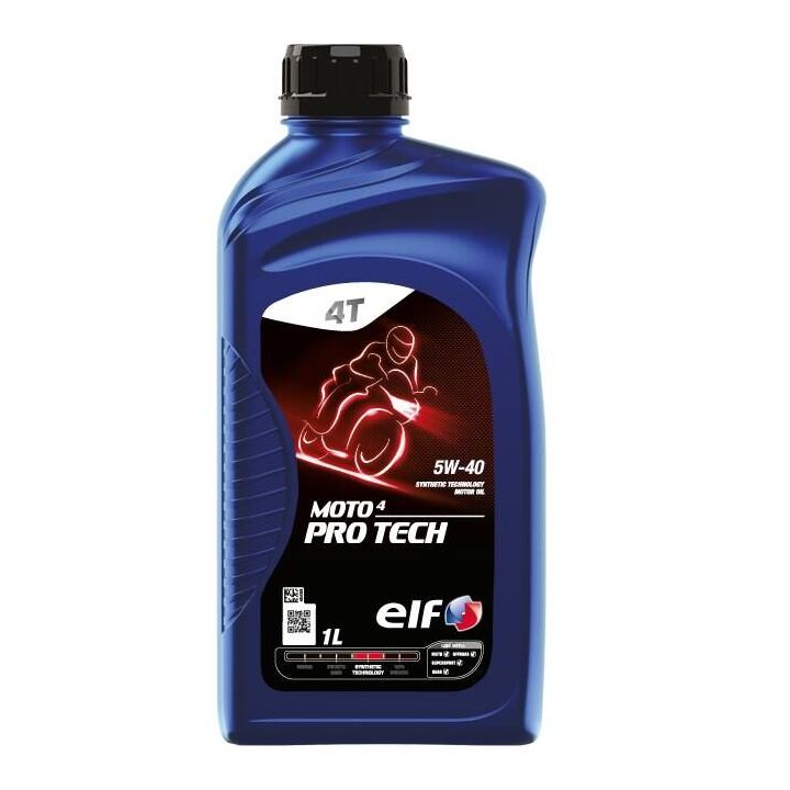 ELF - Huile moteur synthétique 4T MOTO 4 PRO TECH 5W40 - 1 litre