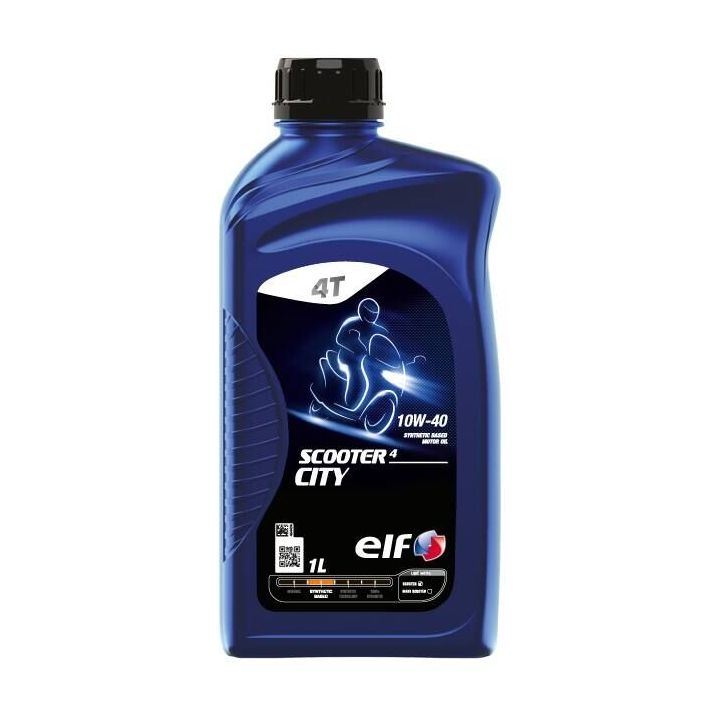 ELF - Huile moteur synthétique 4T SCOOTER 4 CITY 10W40 - 1 litre
