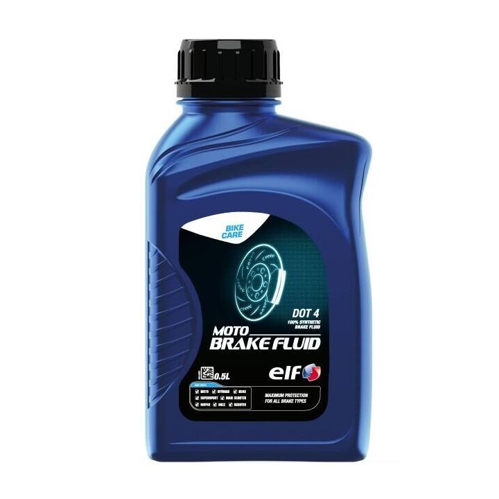 ELF - Liquide de frein MOTO BRAKE FLUID DOT 4 - 0,5 litre
