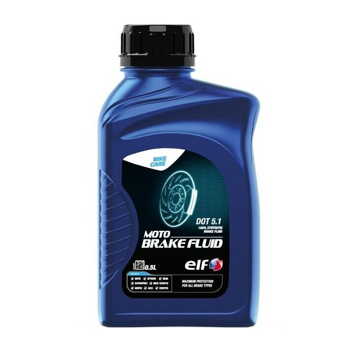 ELF - Liquide de frein MOTO BRAKE FLUID DOT 5.1 - 0,5 litre