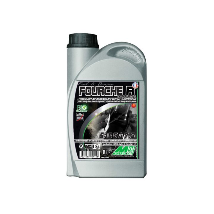 MINERVA - Huile de fourche 2.5W Bio - 1 litre