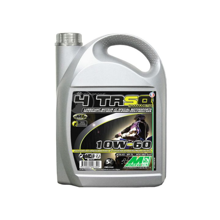 MINERVA - Huile moteur 4T QUAD RS 10W60 - 5 litres