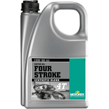 MOTOREX - Huile moteur 4T 4 STROKE 15W50 semi-synthèse - 4L