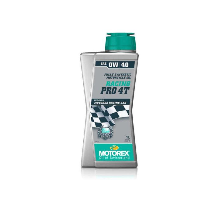 MOTOREX - Huile moteur 4T RACING PRO 0W40 100% synthèse - 1L