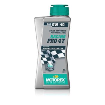 MOTOREX - Huile moteur 4T RACING PRO 0W40 100% synthèse - 1L