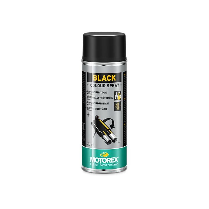 MOTOREX - Spray peinture noir BLACK SPRAY - 500ml