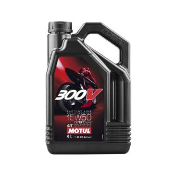 MOTUL - Huile moteur 300V 15w50 Factory Line ROAD Racing 4T - 4L MOTUL - Huile moteur 300V 15w50 Factory Line ROAD Racing 4T - 4L