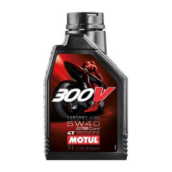 MOTUL - Huile moteur 300V 5w40 Factory Line ROAD Racing 4T - 1L MOTUL - Huile moteur 300V 5w40 Factory Line ROAD Racing 4T - 1L