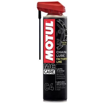 MOTUL - Lubrifiant chaîne CHAIN LUBE C4 FACTORY LINE - 400ml MOTUL - Lubrifiant chaîne CHAIN LUBE C4 FACTORY LINE - 400ml