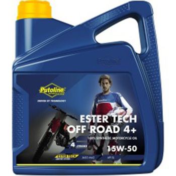 PUTOLINE - Huile moteur 4T ESTER TECH OFF ROAD 4+ 15W50 - 4L