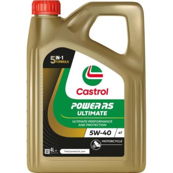 CASTROL - Huile moteur 4T Power RS Ultimate 5W40 - 4 Litres