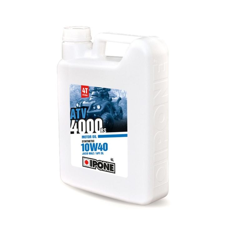 IPONE - Huile moteur 4T ATV 4000 RS 10W40 - 4 litres