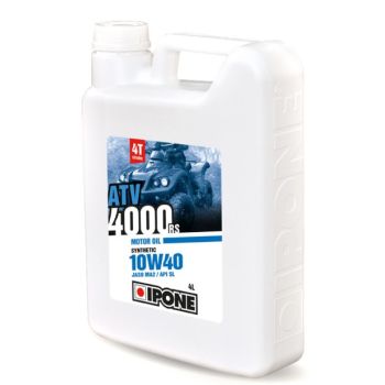 IPONE - Huile moteur 4T ATV 4000 RS 10W40 - 4 litres IPONE - Huile moteur 4T ATV 4000 RS 10W40 - 4 litres