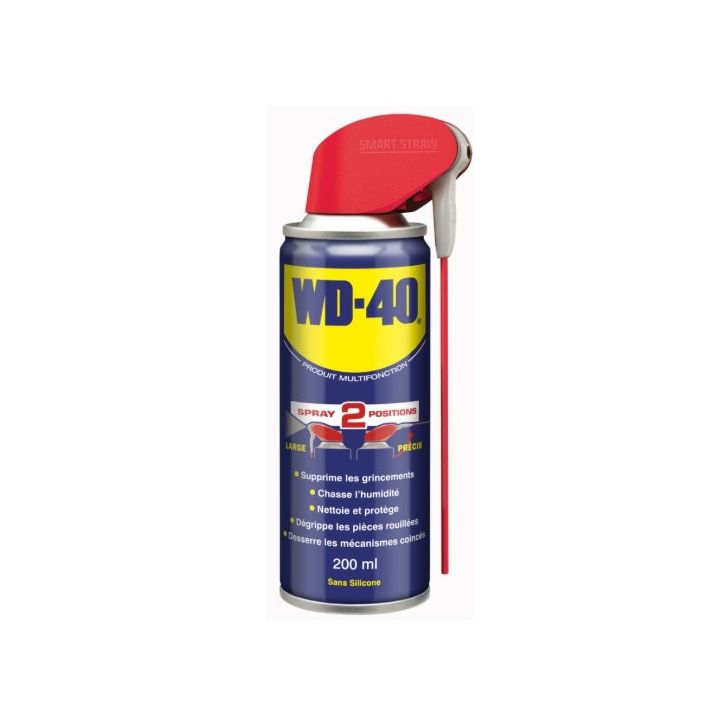 WD40 - Spray dégrippant multi-usages double sortie - 200ml