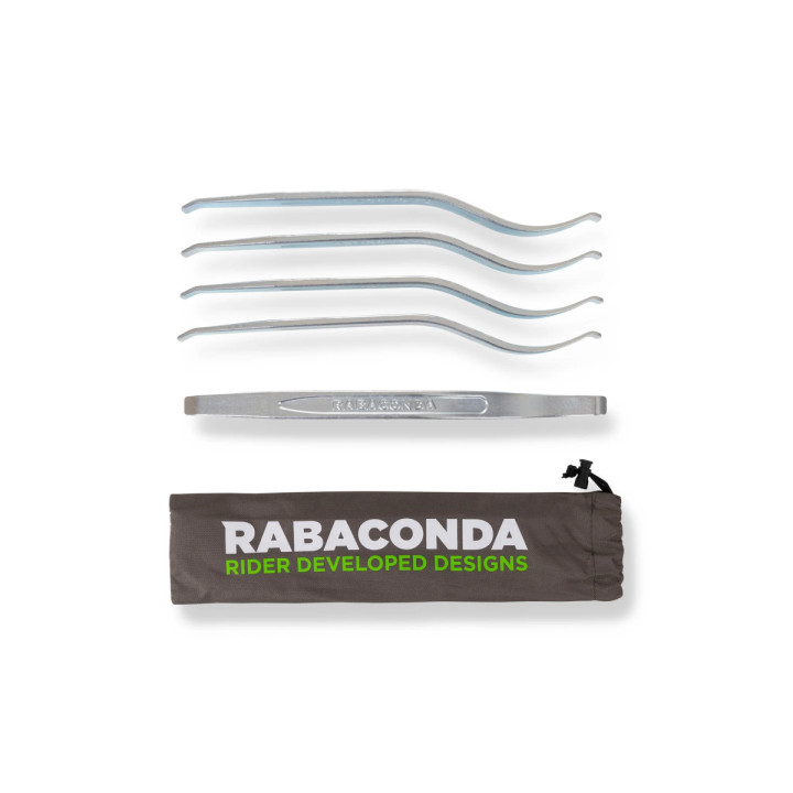 RABACONDA – Lot de 5 démonte-pneus moto – Acier haute résistance