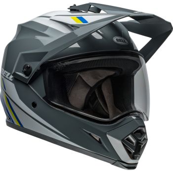 Casque cross Bell  MX-9 Adventure MIPS Alpine - Gris Charcoal Argent Casque cross Bell  MX-9 Adventure MIPS Alpine - Gris Charcoal Argent