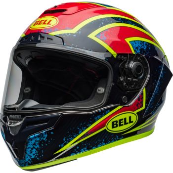 Casque moto Bell Race Star DLX Flex - Bleu Rouge