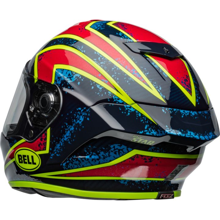 Casque moto Bell Race Star DLX Flex - Bleu Rouge