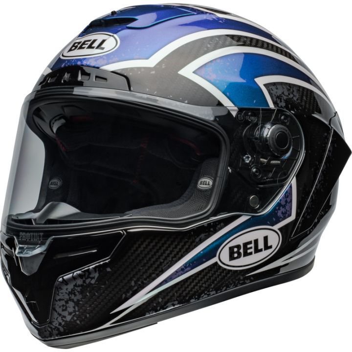 Casque moto Bell Race Star DLX Flex - Noir Bleu