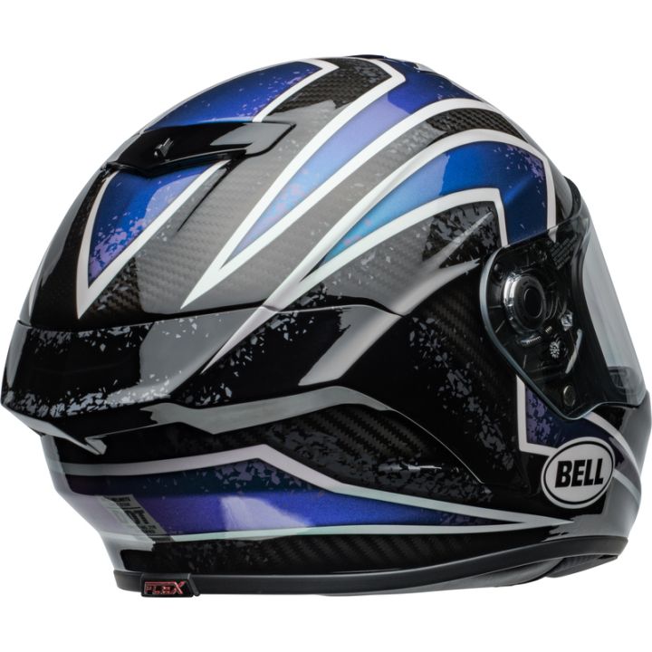 Casque moto Bell Race Star DLX Flex - Noir Bleu