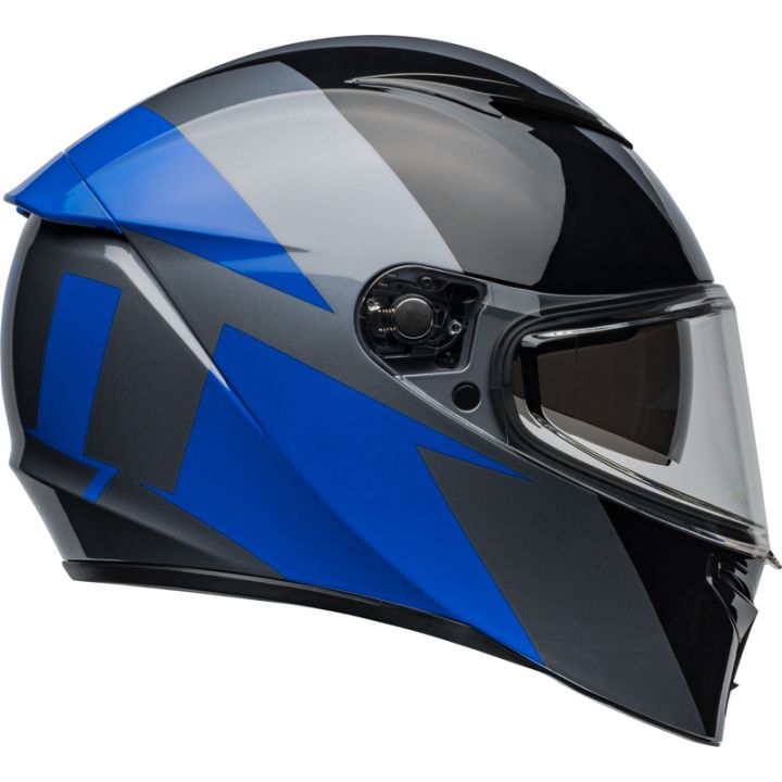 Casque moto Bell Lithium SHEAR - Gris Bleu Casque moto Bell Lithium SHEAR - Gris Bleu