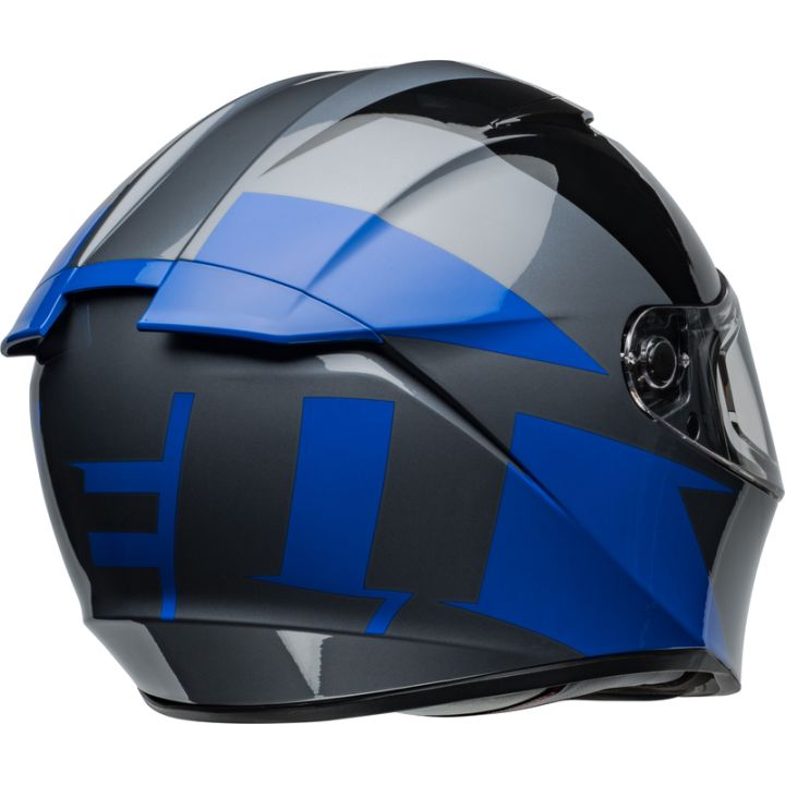Casque moto Bell Lithium SHEAR - Gris Bleu Casque moto Bell Lithium SHEAR - Gris Bleu