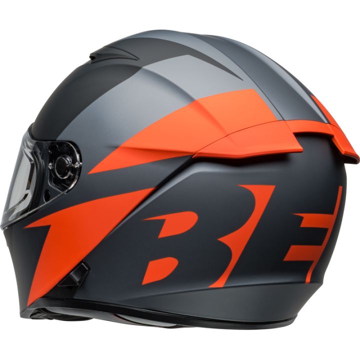 Casque moto Bell Lithium SHEAR - Gris Mat Orange Casque moto Bell Lithium SHEAR - Gris Mat Orange