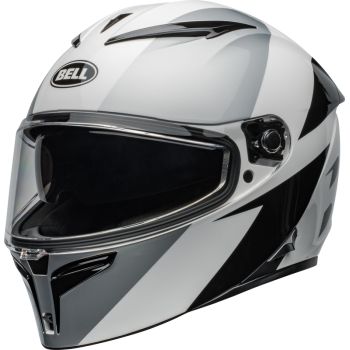 Casque moto Bell Lithium SHEAR - Argent Blanc Casque moto Bell Lithium SHEAR - Argent Blanc