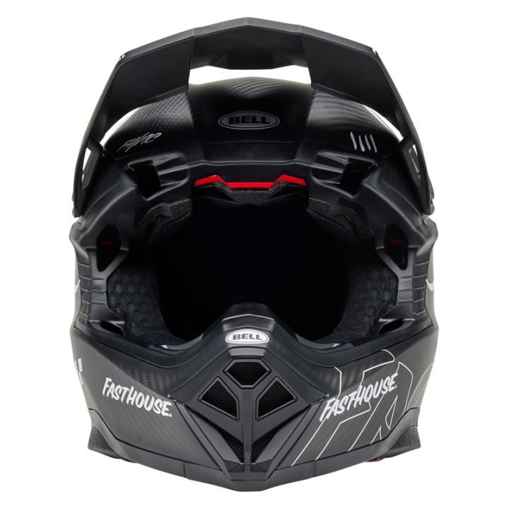 Casque cross Bell MOTO-10 Spherical Fasthouse Raven - Noir Mat Blanc Casque cross Bell MOTO-10 Spherical Fasthouse Raven - Noir Mat Blanc
