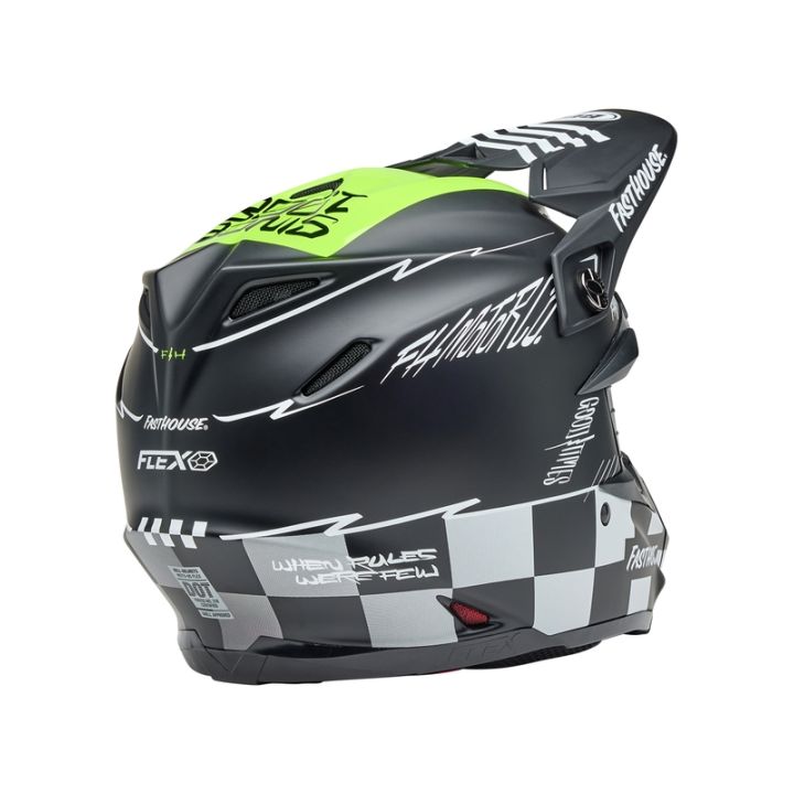 Casque cross Bell MOTO-9S Flex Édition Limitée Fasthouse Smkbmb - Noir Mat Jaune Fluo Casque cross Bell MOTO-9S Flex Édition Limitée Fasthouse Smkbmb - Noir Mat Jaune Fluo