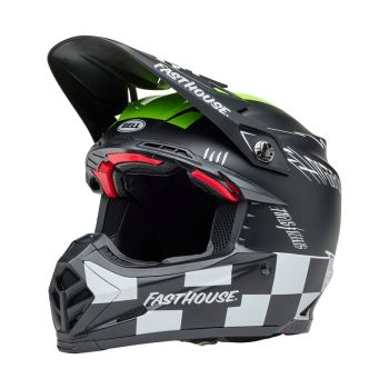 Casque cross Bell MOTO-9S Flex Édition Limitée Fasthouse Smkbmb - Noir Mat Jaune Fluo Casque cross Bell MOTO-9S Flex Édition Limitée Fasthouse Smkbmb - Noir Mat Jaune Fluo