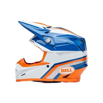 Casque cross Bell MOTO-9S Flex Merchant - Orange Bleu Casque cross Bell MOTO-9S Flex Merchant - Orange Bleu