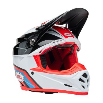 Casque cross Bell MOTO-9S Flex Merchant - Rouge Noir Casque cross Bell MOTO-9S Flex Merchant - Rouge Noir